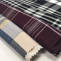 100%viscose yarn dyed fine twill check fabric